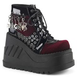 Lackleder 12 cm STOMP-18 lolita wedge stiefeletten plateau