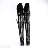 Lackleder 13 cm SEDUCE-3080 overknee lackstiefel mit schnallen