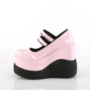 Lackleder 13 cm VOID-37 Demonia alternative plateauschuhe rosa