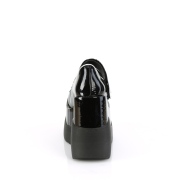 Lackleder 13 cm VOID-37 Demonia alternative plateauschuhe schwarz