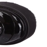 Lackleder 14 cm SWING-815 alternative plateaustiefel mit schnalle schwarze