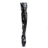 Lackleder 15 cm DELIGHT-3011 Pleaser Overknee Stiefel