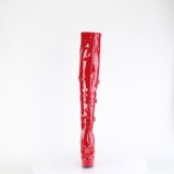 Lackleder 15 cm DELIGHT-3018 overknee lackstiefel mit schnallen rote