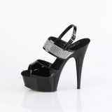 Lackleder 15 cm DELIGHT-639 platform high heels schuhe