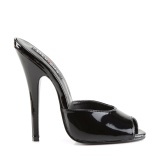 Lackleder 15 cm DOMINA-101 high heel mules für männer