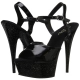 Lackleder 15 cm Pleaser DELIGHT-609MG glitter high heels schuhe