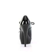 Lackleder 15 cm SULTRY-660 plateau booties high heels schwarz