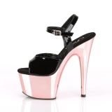 Lackleder 18 cm ADORE-709 Rosa Plateau High Heel Schuhe