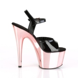 Lackleder 18 cm ADORE-709 Rosa Plateau High Heel Schuhe