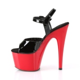 Lackleder 18 cm ADORE-709 Roter Plateau High Heel Schuhe