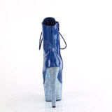 Lackleder 18 cm BEJ-1021-7 exotic platform peeptoe boots blau