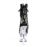 Lackleder 18 cm FLASH-1018-7 poledance stiefeletten mit LED plateau