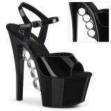 Lackleder 18 cm KNUCKS-709 pleaser high heels mit plateau