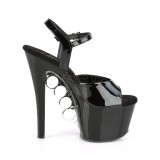 Lackleder 18 cm KNUCKS-709 pleaser high heels mit plateau