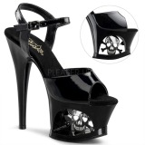 Lackleder 18 cm MOON-709SK High Heels Plateauschuhe