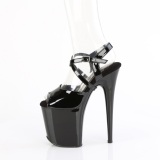 Lackleder 20 cm FLAMINGO-824 platform high heels schuhe