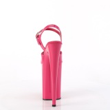 Lackleder 23 cm INFINITY-909 Pink pleaser extreme plateau high heels