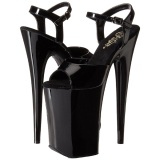 Lackleder 23 cm INFINITY-909 pleaser heels - extreme plateau high heels