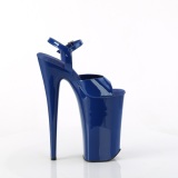 Lackleder 25,5 cm BEYOND-009 Blaue pleaser extreme plateau high heels