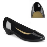 Lackleder 3 cm GWEN-01 Schwarze herren pumps für männer