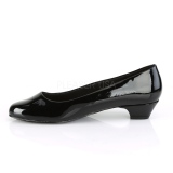 Lackleder 3 cm GWEN-01 Schwarze herren pumps für männer