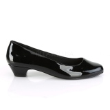 Lackleder 3 cm GWEN-01 Schwarze herren pumps für männer