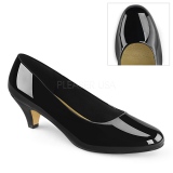 Lackleder 6 cm FEFE-01 Schwarze herren pumps für männer