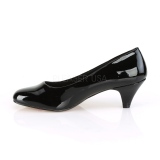 Lackleder 6 cm FEFE-01 Schwarze herren pumps für männer