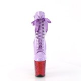 Lavendel glitter 20 cm FLAMINGO-1020HG exotic pole dance stiefeletten