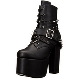 Leatherette 14 cm TORMENT-700 goth lolita platform ankle boots