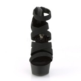 Leatherette 15 cm DELIGHT-659 platform sandals