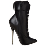 Leatherette 16 cm DAGGER-1023 fetish ankle boots womens