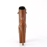 Leatherette 20 cm FLAMINGO-1020 caramel womens platform soled ankle boots