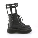 Leatherette 5 cm EMILY-357 lolita ankle boots platform