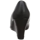 Leatherette 7,5 cm KIMBERLY-08 big size pumps shoes