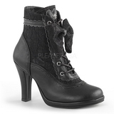 Leatherette 9,5 cm DEMONIA GLAM-200 goth lolita ankle boots