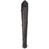 Leder 13,5 cm INDULGE-3011 overknee stiefel mit plateausohle