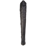 Leder 13,5 cm INDULGE-3011 overknee stiefel mit plateausohle