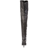 Leder 13,5 cm INDULGE-3011 overknee stiefel mit plateausohle