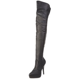 Leder 13,5 cm INDULGE-3011 overknee stiefel mit plateausohle