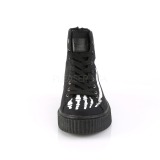 Leinenstoff 4 cm SNEEKER-252 Herren sneakers creepers schuhe