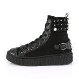 Leinenstoff 4 cm SNEEKER-266 Herren sneakers creepers schuhe