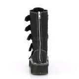 Leinenstoff 5 cm EMILY-341 Demonia stiefel plateau
