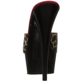 Leopard 15 cm Pleaser DELIGHT-601-6 Plateau Mules