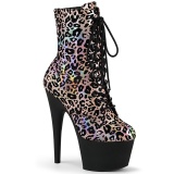 Leopard Rosa 18 cm ADORE-1020LP pole dance stiefeletten