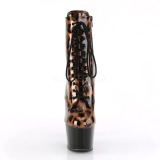 Leopard glitter 18 cm ADORE-1020LP Pole dancing ankle boots