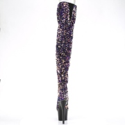 Lila Pailletten 20 cm ADORE-3020 exotic poledance overkneestiefel