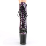 Lila glitter 20 cm FLAMINGO-1020SHG exotic pole dance stiefeletten