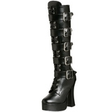 Matt 13 cm ELECTRA-2042 plateau damenstiefel mit schnalle