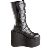 Matt 14 cm SWING-220 plateau damenstiefel mit schnalle